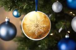 Round Christmas Ornament Sublimation|Clipart Product Image 3