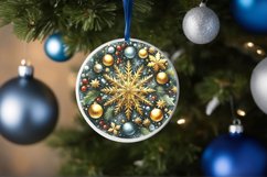 Round Christmas Ornament Sublimation|Clipart Product Image 3
