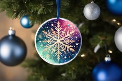 Round Christmas Ornament Sublimation|Clipart Product Image 3