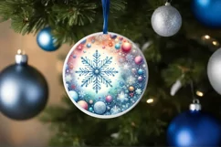 Colorfull Pastell Watercolor Snow Flake PNG Product Image 4