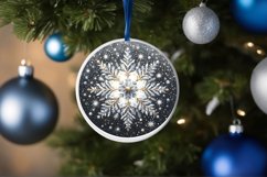 Round Christmas Ornament Sublimation|Clipart Product Image 3
