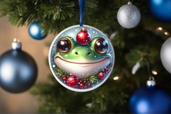 Shiny Christmas Face Round Frog Product Image 3