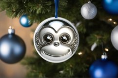Shiny Christmas Face Round Monkey Product Image 3