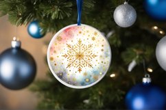 Round Christmas Ornament Sublimation|Clipart Product Image 3