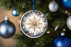 Round Christmas Ornament Sublimation|Clipart Product Image 3