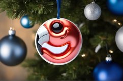 Shiny Christmas Face Round Flamingo Product Image 1