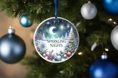Sparkling Nights Winter Scene Sublimation PNG Product Image 4