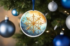 Round Christmas Ornament Sublimation|Clipart Product Image 3