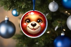Shiny Christmas Face Round Bear Product Image 3