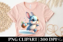 Easter Bunny Clipart |T-shirt, Mug PNG Product Image 4