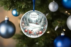 Pastel Holiday Delights Scene PNG Product Image 4