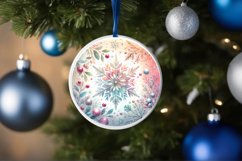 Round Christmas Ornament Sublimation|Clipart Product Image 3