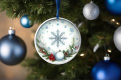 Round Christmas Ornament Sublimation|Clipart Product Image 1