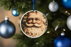 Christmas Santa Animal Ornament Sublimation Product Image 4