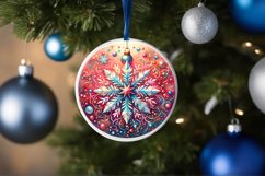 Round Christmas Ornament Sublimation|Clipart Product Image 1
