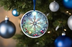 Round Christmas Ornament Sublimation|Clipart Product Image 1