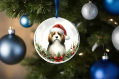 Winter Dog Watercolor PNG Product Image 1