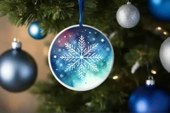 Round Christmas Ornament Sublimation|Clipart Product Image 3