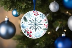 Round Christmas Ornament Sublimation|Clipart Product Image 3