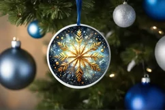 Round Christmas Ornament Sublimation|Clipart Product Image 3