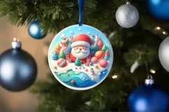 Colorful Pastel Santa's Helper PNG Product Image 4