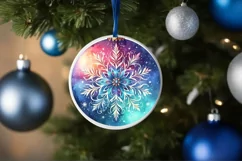Round Christmas Ornament Sublimation|Clipart Product Image 3