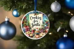 Cookies for Santa Christmas Round Ornament Product Image 4