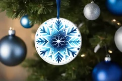 Round Christmas Ornament Sublimation|Clipart Product Image 1