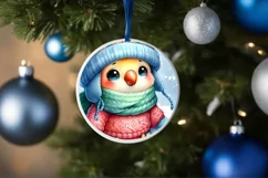Cute Baby Parrot on Cloud Christmas Ornament Product Image 4