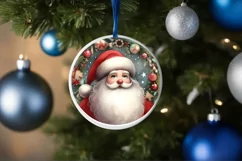 Watercolor Santa Winter Ornament Product Image 4