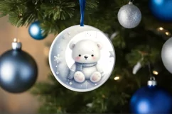 Cute Baby Polar Bear Digital Painting Product Image 1