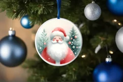 Christmas Ornament with Santa PNG Product Image 4
