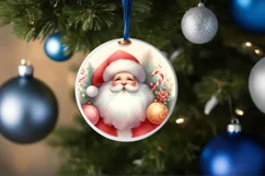 Christmas Ornament with Santa PNG Product Image 4