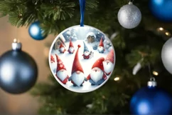 Christmas Ornament with Winter Gnomes PNG Product Image 4