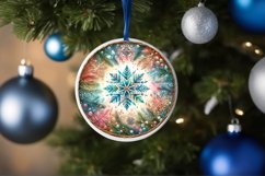 Round Christmas Ornament Sublimation|Clipart Product Image 3