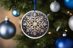 Round Christmas Ornament Sublimation|Clipart Product Image 3