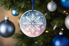 Round Christmas Ornament Sublimation|Clipart Product Image 3