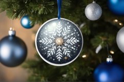 Round Christmas Ornament Sublimation|Clipart Product Image 3