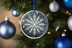 Round Christmas Ornament Sublimation|Clipart Product Image 3