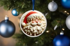 3D Marzipan Santa Round PNG Product Image 1