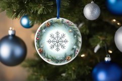 Round Christmas Ornament Sublimation|Clipart Product Image 3