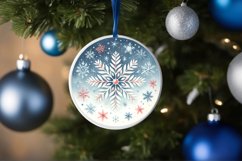 Round Christmas Ornament Sublimation|Clipart Product Image 1
