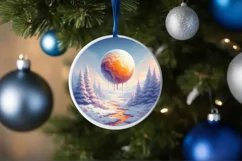 Pastell Molten Candy Winter Scene PNG Product Image 4
