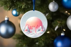 Pastell Molten Candy Winter Scene PNG Product Image 1