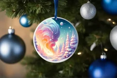 Pastell Molten Candy Winter Scene PNG Product Image 4