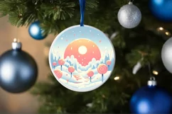 Pastell Molten Candy Winter Scene PNG Product Image 4