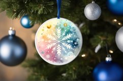 Round Christmas Ornament Sublimation|Clipart Product Image 3