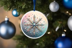 Round Christmas Ornament Sublimation|Clipart Product Image 3