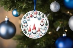 Winter Gnomes Round Ornament Sublimation PNG Product Image 4