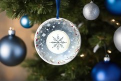 Round Christmas Ornament Sublimation|Clipart Product Image 3